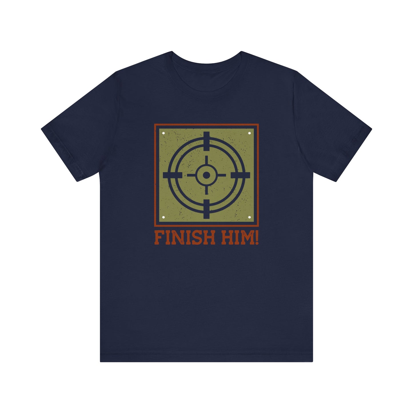 Finish Him T-shirt, Target Tshirt, Gamer Shirt, Pubg Unisex Shirt, Crewneck Shirt, Short Sleeve Tee, Gift for Him, Gift for Her